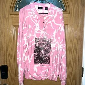 XL Jos A Bank Collared Henley Upcycled